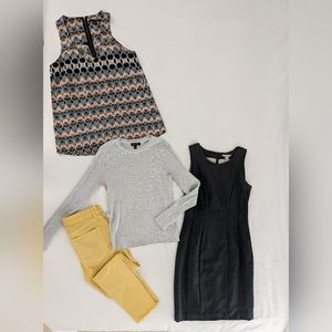 Box of Fun! Dress, Jeans, Sweater, Tank - 4 garments - Size M